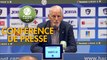 Conférence de presse Havre AC - AJ Auxerre (4-1) : Oswald TANCHOT (HAC) - Francis GILLOT (AJA) - 2017/2018