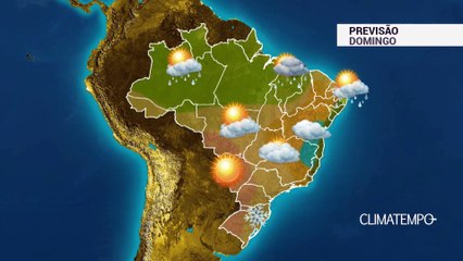 Previsão Brasil - Ar polar atua no Sul e Sudeste