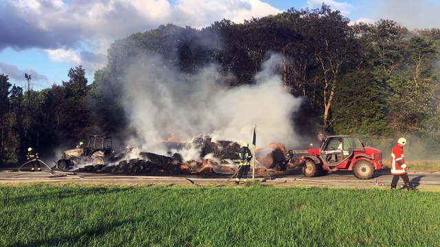 Quevaucamps: un camion et son chargement en feu