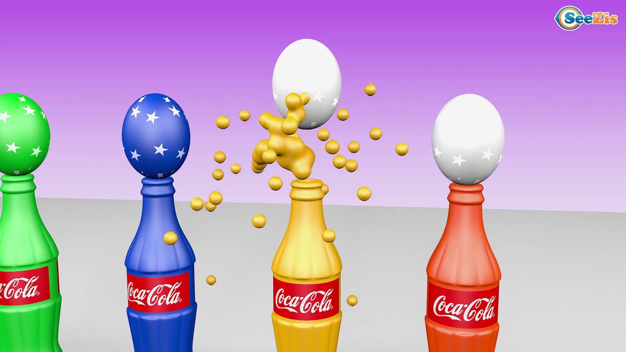 Учим Цвета Learn Colors Surprise Eggs & Toilet...