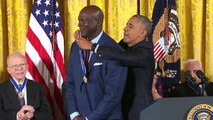 Michael Jordan Receives The Presidential Medal of Freedom