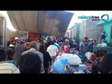 Tianguis de Ozumba obstruye rutas de evacuación del Popocatépetl