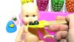 Learn Colors M&Ms Chocolate Baby Doll Bath Time Potty Training Finger Family song Nursery Rhymes