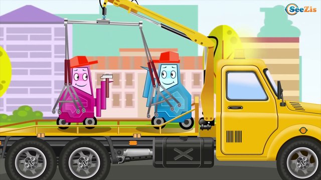 Мультфильм! Новые Приключения Машинок - ЭВАКУАТОР Автомойка и Автосервис в Городке Видео для детей