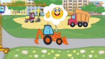 ✔ Carritos Para Niños. Excavadora, Grúa, Camión, Camión de basura, Tractor. Caricaturas de carros ✔