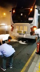 Metrobüs yandı: Yolcuları boşalttılar