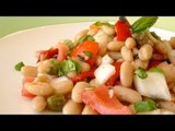 Receta de ensalada de alubias con rábanos y queso fresco / Bean salad with radishes and cheese