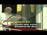 Benedicto XVI reza el último Ángelus