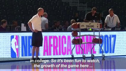 NBA stars train in Johannesburg ahead of charity game