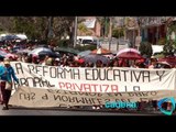 Protestan maestros contra aprobación de Reforma Educativa
