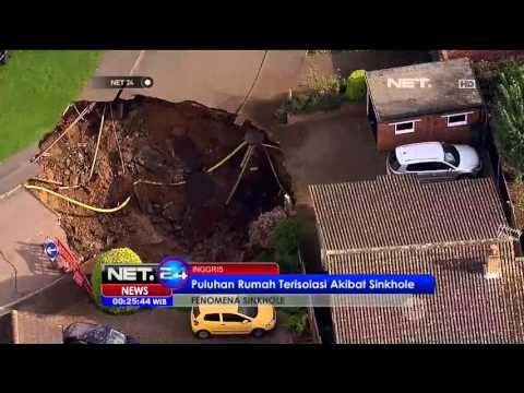 Lubang Runtuhan atau Sinkhole Terjadi di Inggris - NET24