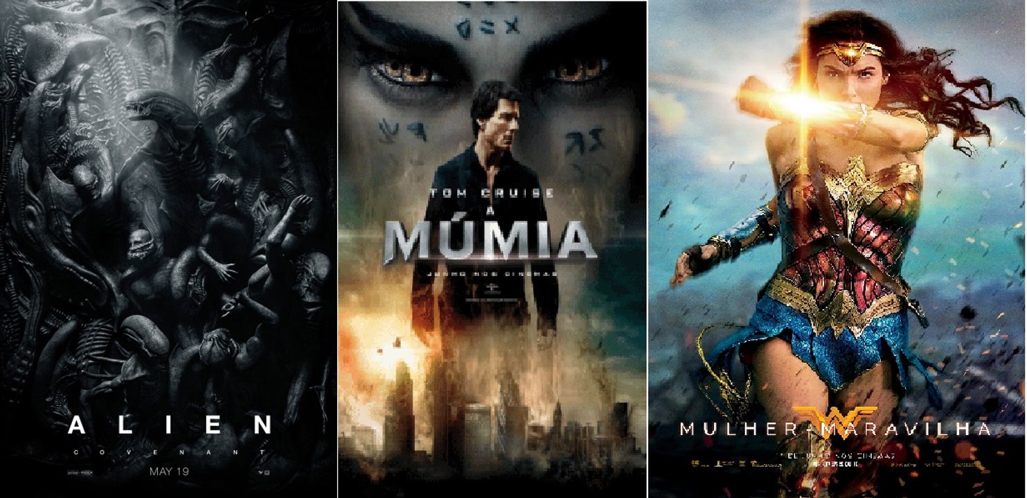 Popcorn&Cinema: 'Alien Covenant'/ 'A Múmia'/ 'Mulher Maravilha' - O Veredito(expresso)!