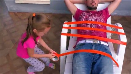 Funny Baby Prank, Bad Baby crying! Learn colors with Sticky tape, Finger family nursery rhyme song f