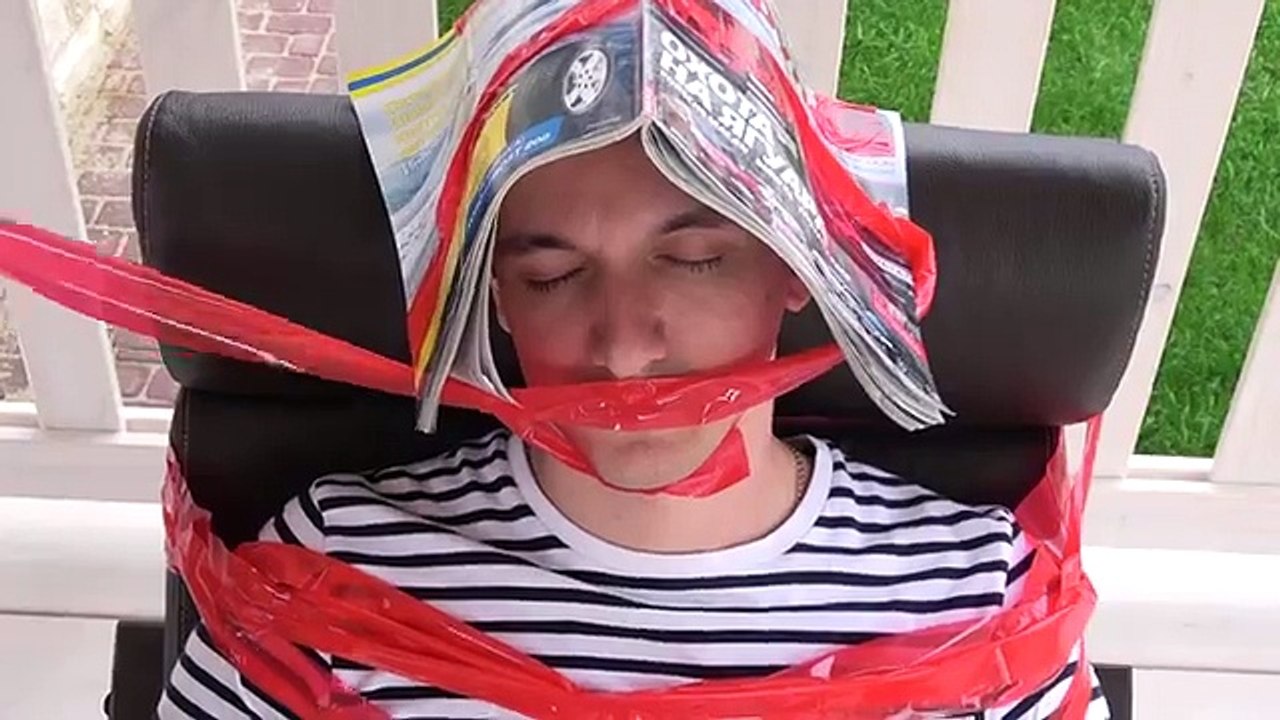 Funny BAD Baby Prank, Bad Baby crying Learn colors with Sticky Tape Finger family nursery Rhyme Song