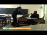 Profesor golpea fuertemente a su alumno (VIDEO)// Maestro muy enojado le pega a un alumno
