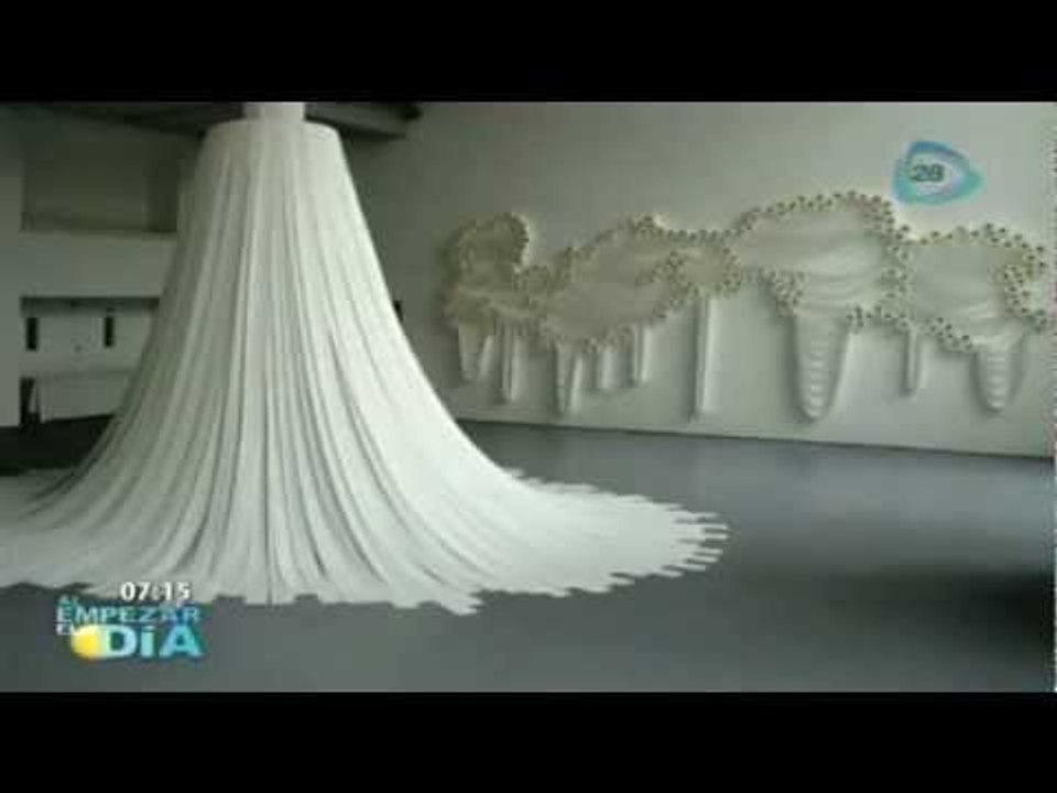 Sorprendente obra de arte realizada con papel de baño