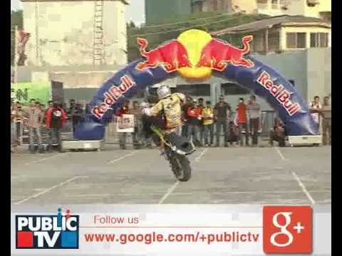EUROPEAN CHAMPION ARAS GIBIEZA BIKE STUNTS IN MANGALURU