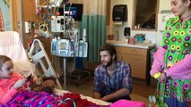 Miley Cyrus and Liam Hemsworth Visit Julia Davidson at Rady Childrens Hospital