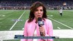 Savage Kid videobombs Michele Tafoya on Sunday Night Football Packers vs Lions 2017