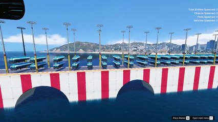 اطول نزول من فوق السحابة والقفز من تحت البحر فوق 150 وايت ماء تحدي مستحيل في قراند 5 GTA