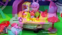 Peppa Pig Ice Cream Sundae Cart Theme Park with Scooter Play Doh - Carrito de Helados Nick