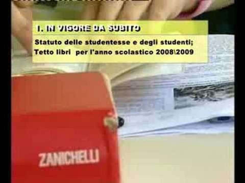 Novità anno scolastico 2008/09