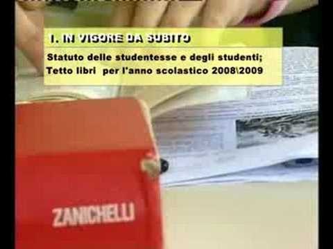 Novità anno scolastico 2008/09