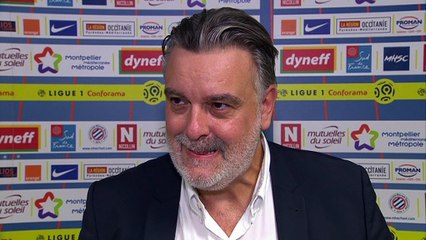 Laurent Nicollin après MHSC 1-0 SMC