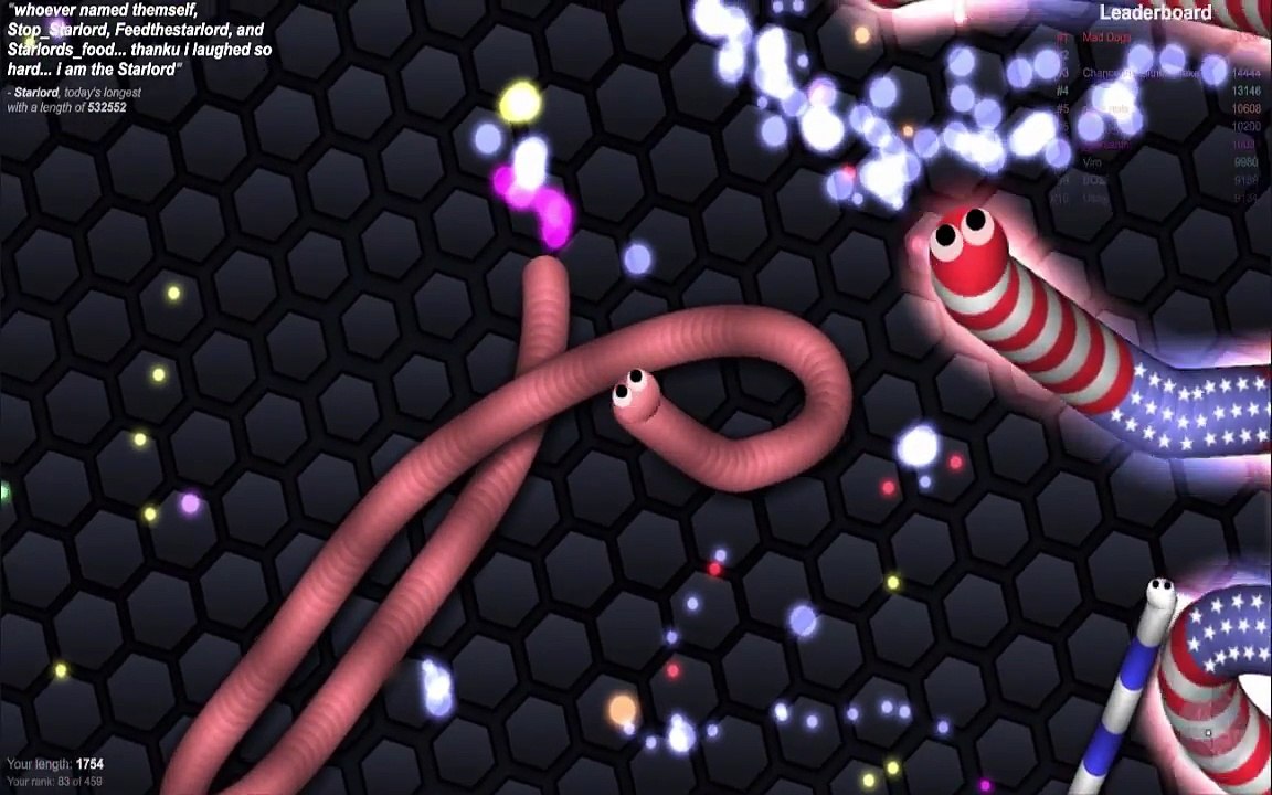 Jean-Rene LE NOOB gratte le TOP 10 sur Slither.io !