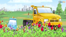 Blue Monster Truck VS Yellow Monster Truck - Real HOT Race Kids Animation Cartoons