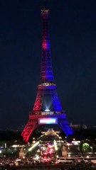 La Tour Eiffel se met aux couleurs de Neymar