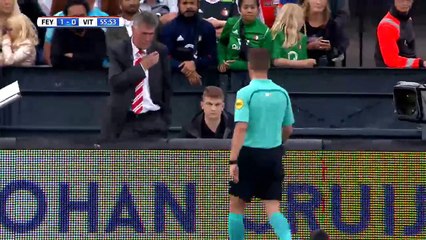 Vitesse penalty ignored, Feyenoord counter & score, ref uses VAR, penalty is given