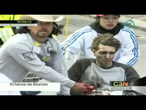 Carlos Arredondo el héroe de las explosiones de Boston Explosions at the Boston Marathon