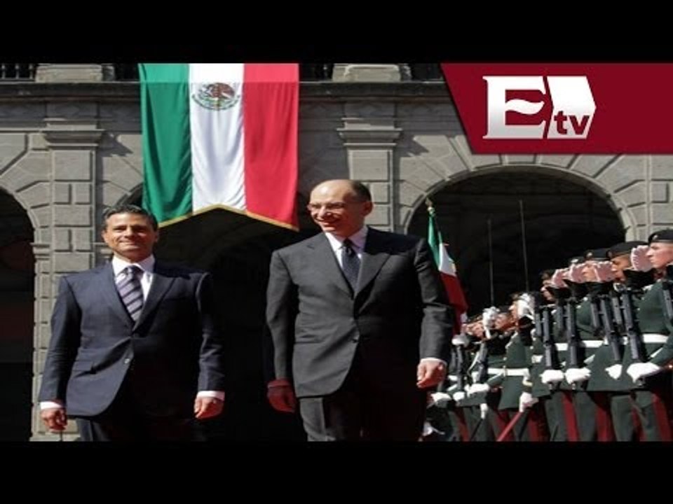 Primer Ministro de Italia, Enrico Letta, visita...