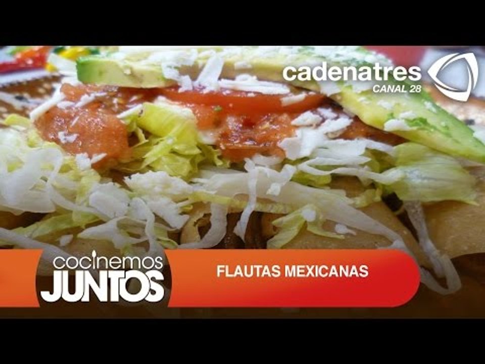 FLAUTAS MEXICANAS ¿Cómo preparar FLAUTAS MEXICANAS? / Receta de comidas mexicanas