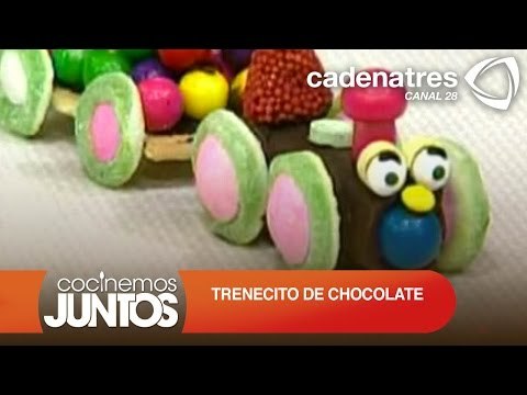 ¿Cómo hacer un trenecito de chocolate? / Postres para el día del niño