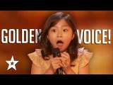 9 YEAR OLD Celine Tam GOLDEN BUZZER Audition On America's Got Talent 2017   Got Talent Global