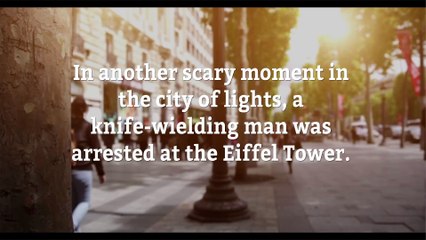 Eiffel Tower evacuated after man with knife tries to get past security