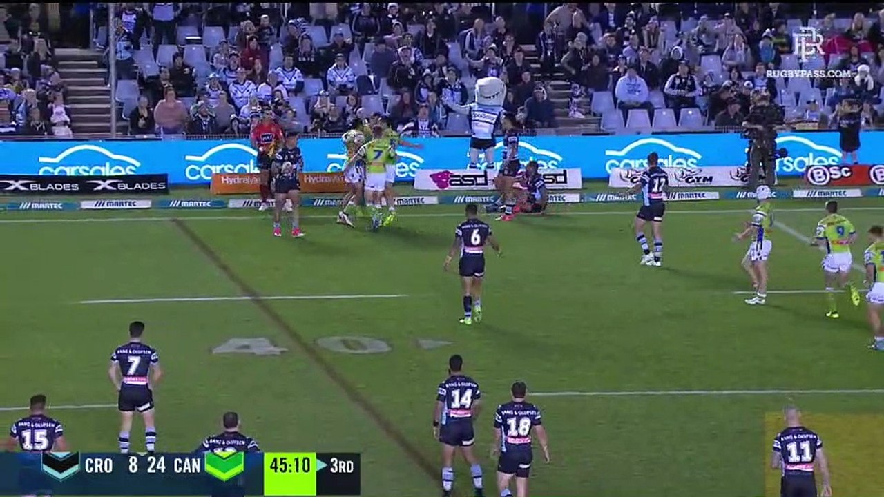 Sharks v Raiders - 2nd Half - RD 22 - NRL 2017