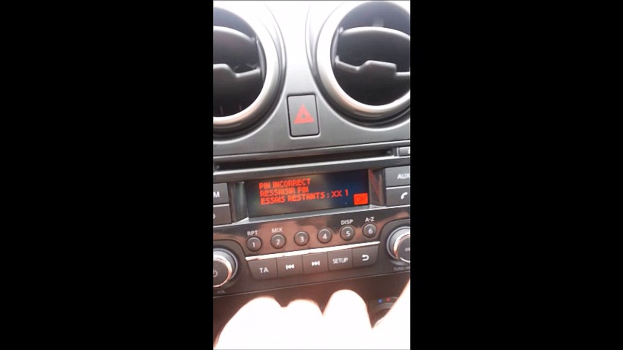 Enter Nissan Qashqai Radio Code video Dailymotion