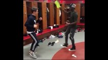 ERIC BAILLY TEACHING ANDER HERRERA HOW TO DANCE AFRICAN MUSIC STYLE