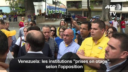 Venezuela: les institutions "prises en otage" (opposition)