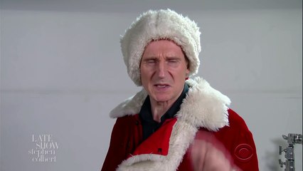 Liam Neeson Auditions For Mall Santa Claus