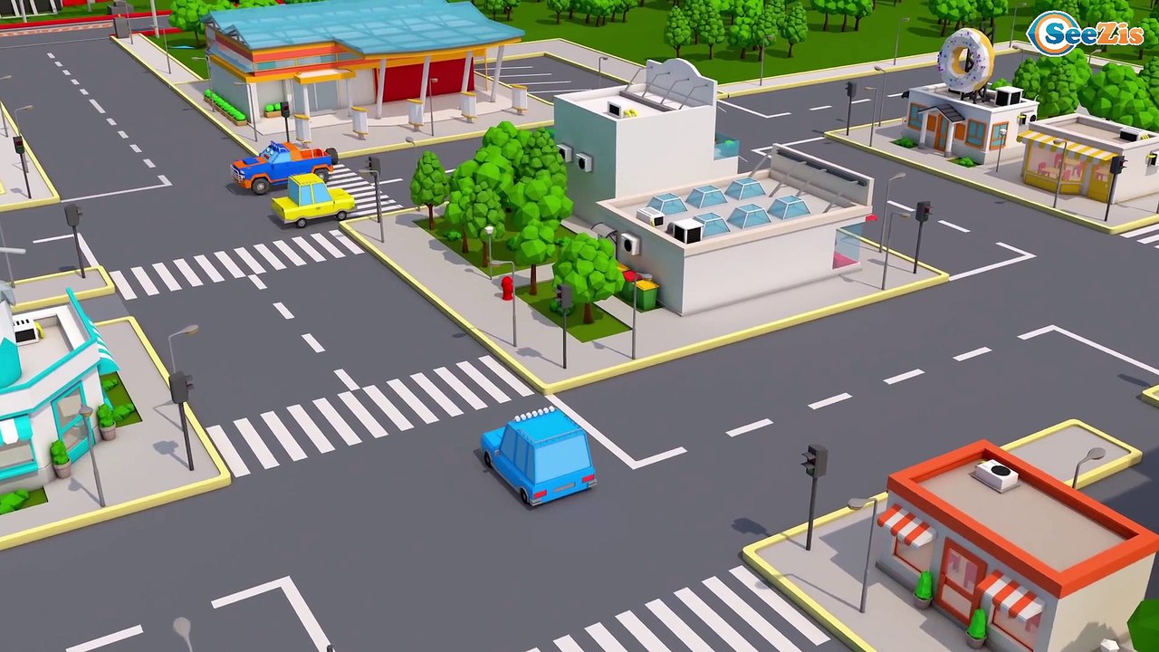 Color Vehicle Super Compilation - cars trucks and other excavators for kids