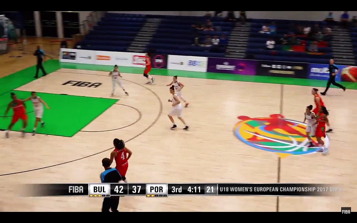Mariana Silva marca 2 pts no jogo Bulgaria v Portugal - FIBA U18 Women's European Championship 2017 - DIV B