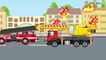 Pequeño Camión de Bomberos, Camión, Carros de Carreras y Coche de Policía - Carros Para Niños