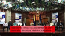 Opositores y chavistas disidentes se unieron contra la 