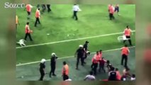 Atiker Konyaspor ve Beşiktaş taraftarı birbirine girdi