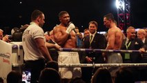 ANTHONY JOSHUA CALLS OUT TYSON FURY IMMEDIATELY AFTER TKO AS DISTRAUGHT KLITSCHKO BROTHERS