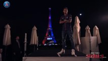 Rei de Paris! Neymar posa para fotos com a Torre Eiffel; assista
